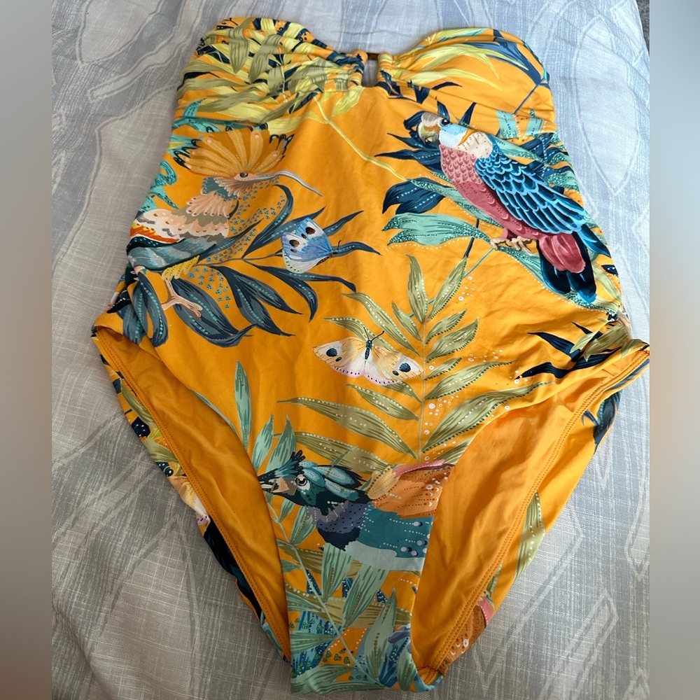 Maeve Nanea Bandeau Tie-Back one piece swimsuit
